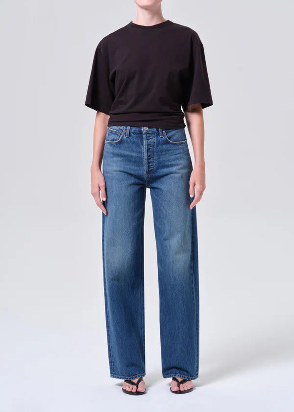 AGOLDE Ren 32" Inseam, high rise denim, clean denim, wide leg jeans, women's clothing
