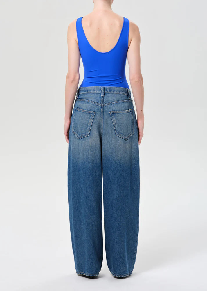 AGOLDE Rounded Baggy denim jeans, loose fit through the hip, wide-leg jean, women's clothing