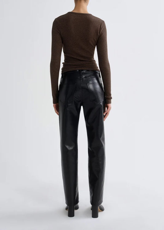 AGOLDE Lana in Recycled Leather pants, leather like pants, leather jeans, pants, women's clothing