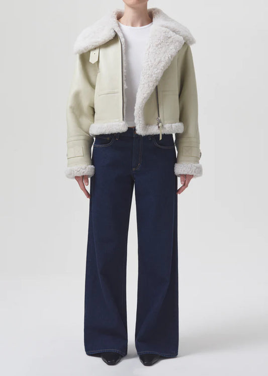 AGOLDE Lola Shearling, SHEARLING jacket, SHEARLING, jacket, outerwear, coat, women's clothing