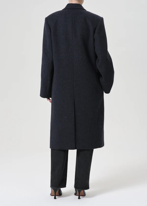 AGOLDE Ria Coat, long coat, wool coat, trench coat, outerwear, women's clothing