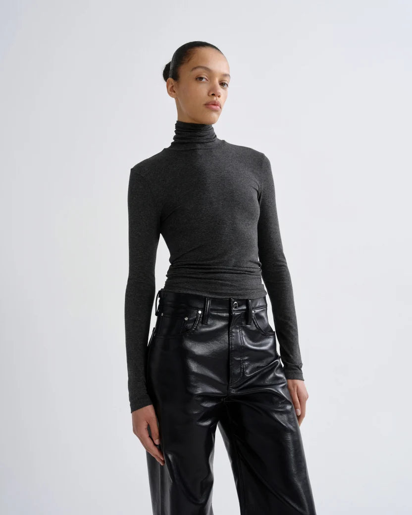 AGOLDE Pascale Turtleneck, turtleneck top, long sleeved turtleneck, women's clothing