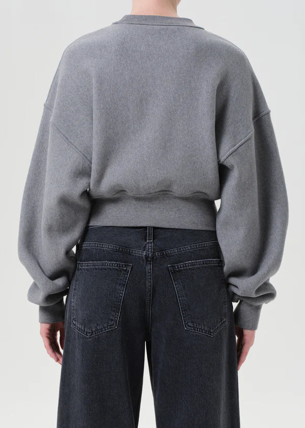 AGOLDE Kit Sweatshirt, crewneck sweatshirt, sweatshirt, cropped sweatshirt, women's clothing