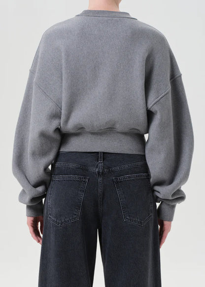 AGOLDE Kit Sweatshirt, crewneck sweatshirt, sweatshirt, cropped sweatshirt, women's clothing