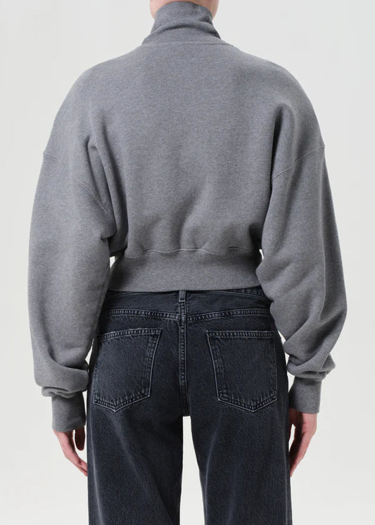 AGOLDE Darby Zip Up, sweatshirt, zip up sweatshirt, cropped sweatshirt, zip up, women's clothing