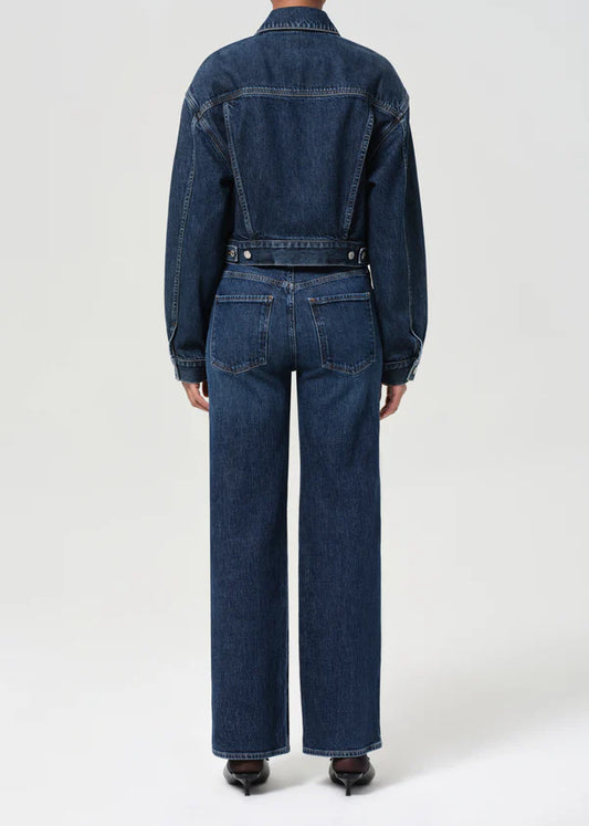 AGOLDE Harper Jean in Echo, mid rise jeans, straight leg denim, denim jeans, jeans, women's clothing