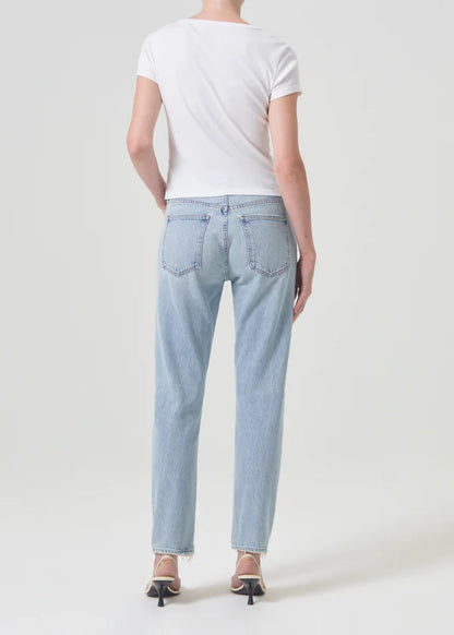 AGOLDE Austin Jean, mid-rise waist denim, slim tapered leg, denim jeans, women's clothing