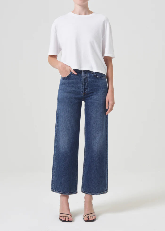 AGOLDE Ren Jean, high-rise waist, relaxed fit, wide leg denim, denim jeans, women's clothing