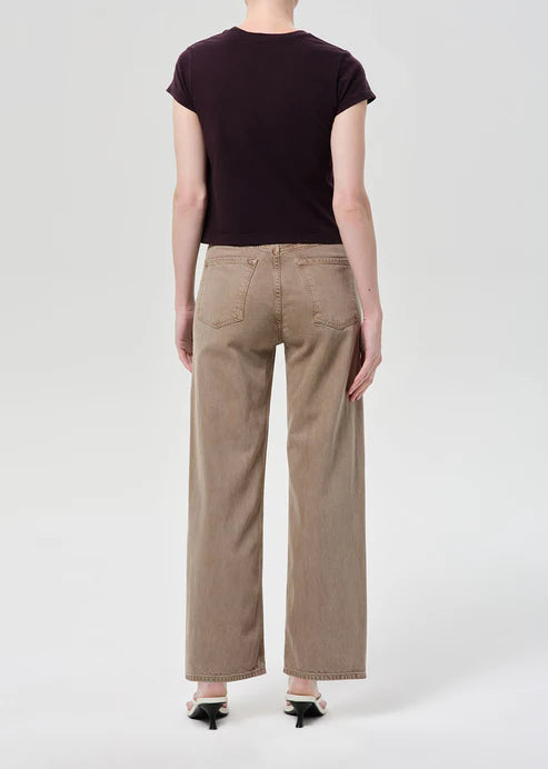 AGOLDE Ren in Trail, high rise denim jeans, clean denim jeans, jeans, women's clothing