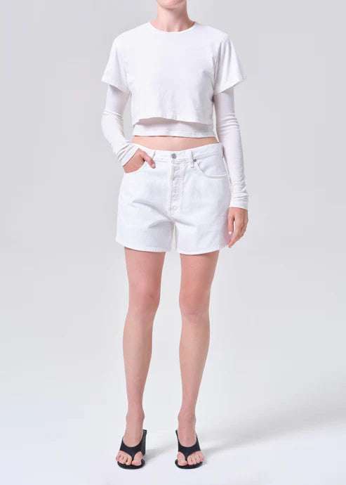 AGOLDE Leith Short, denim shorts, jean shorts, baggy denim shorts, women's clothing