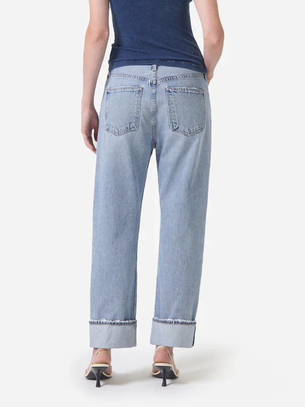 AGOLDE Fran Jean, denim jeans, jeans, cuffed jeans, women's clothing