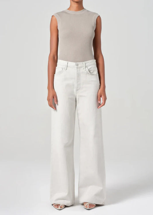 AGOLDE Dame Jean No Cuff, denim jeans, jeans, wide leg denim, women's clothing