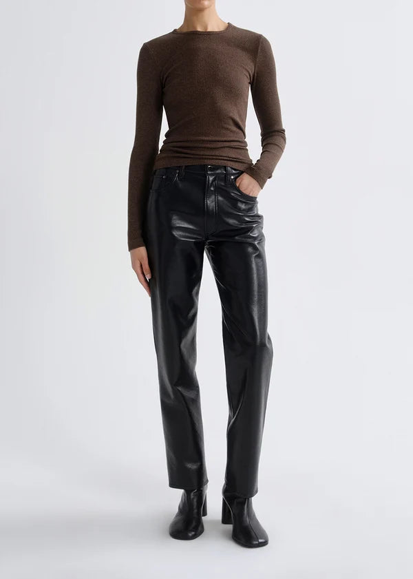 AGOLDE Lana in Recycled Leather pants, leather like pants, leather jeans, pants, women's clothing