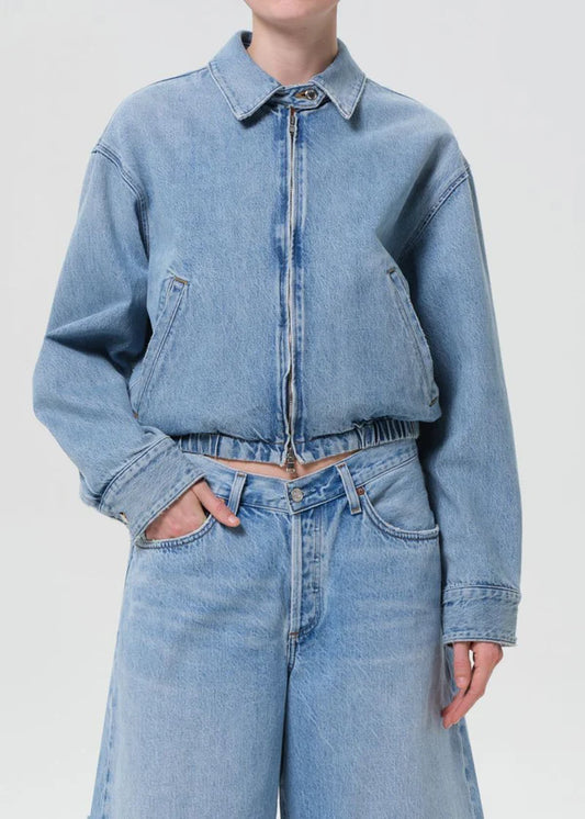 AGOLDE Nile Jacket, jean jacket, bomber jacket, denim jacket, bomber, women's clothing