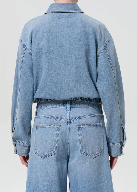  AGOLDE Nile Jacket, jean jacket, bomber jacket, denim jacket, bomber, women's clothing