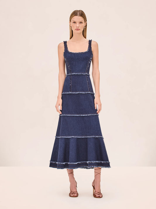 ALEXIS Stefania Dress, denim dress, midi-dress, long dress, tank dress, women's clothing