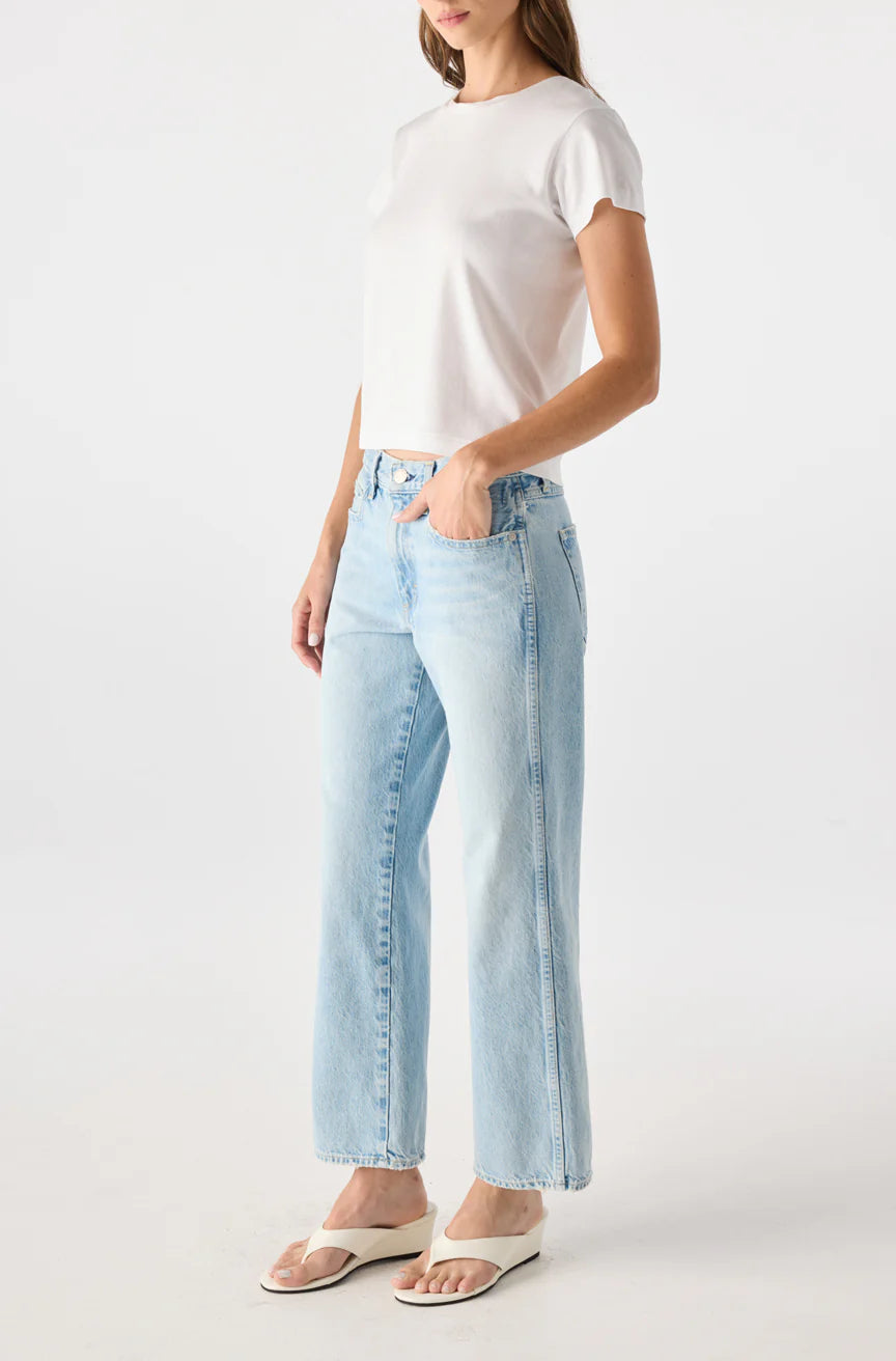 AMO Billie in Adulation, cropped denim, wide leg jeans, denim jeans, women's clothing