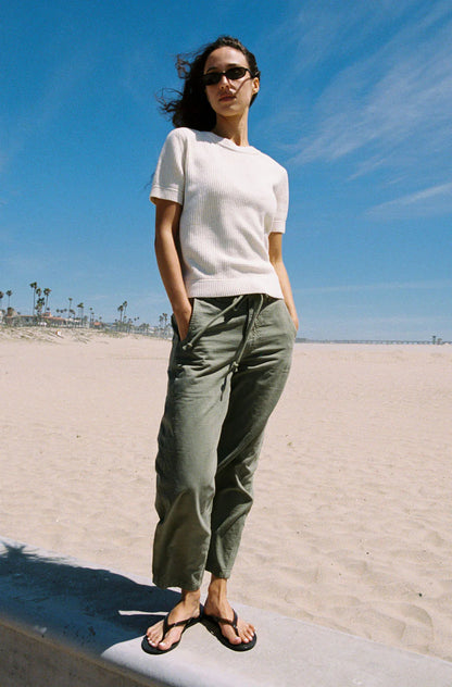 AMO Elaine, pants feature a wide leg silhouette for a flowy and effortless finish. With a comfortable drawstring waist, pant, pants, women's clothing
