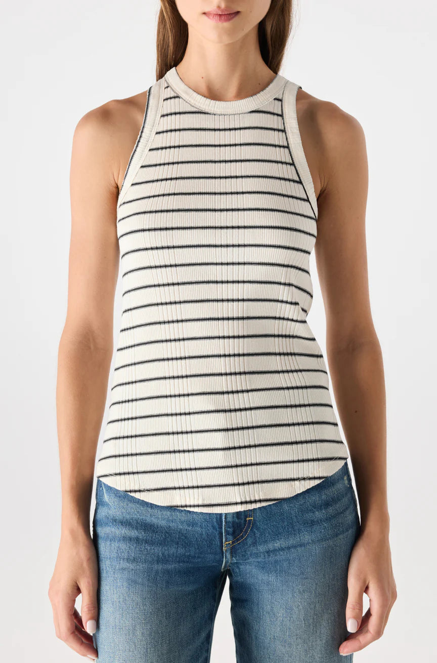 AMO Vera Tank, striped tank, racer tank top, sleeveless top, women's clothing