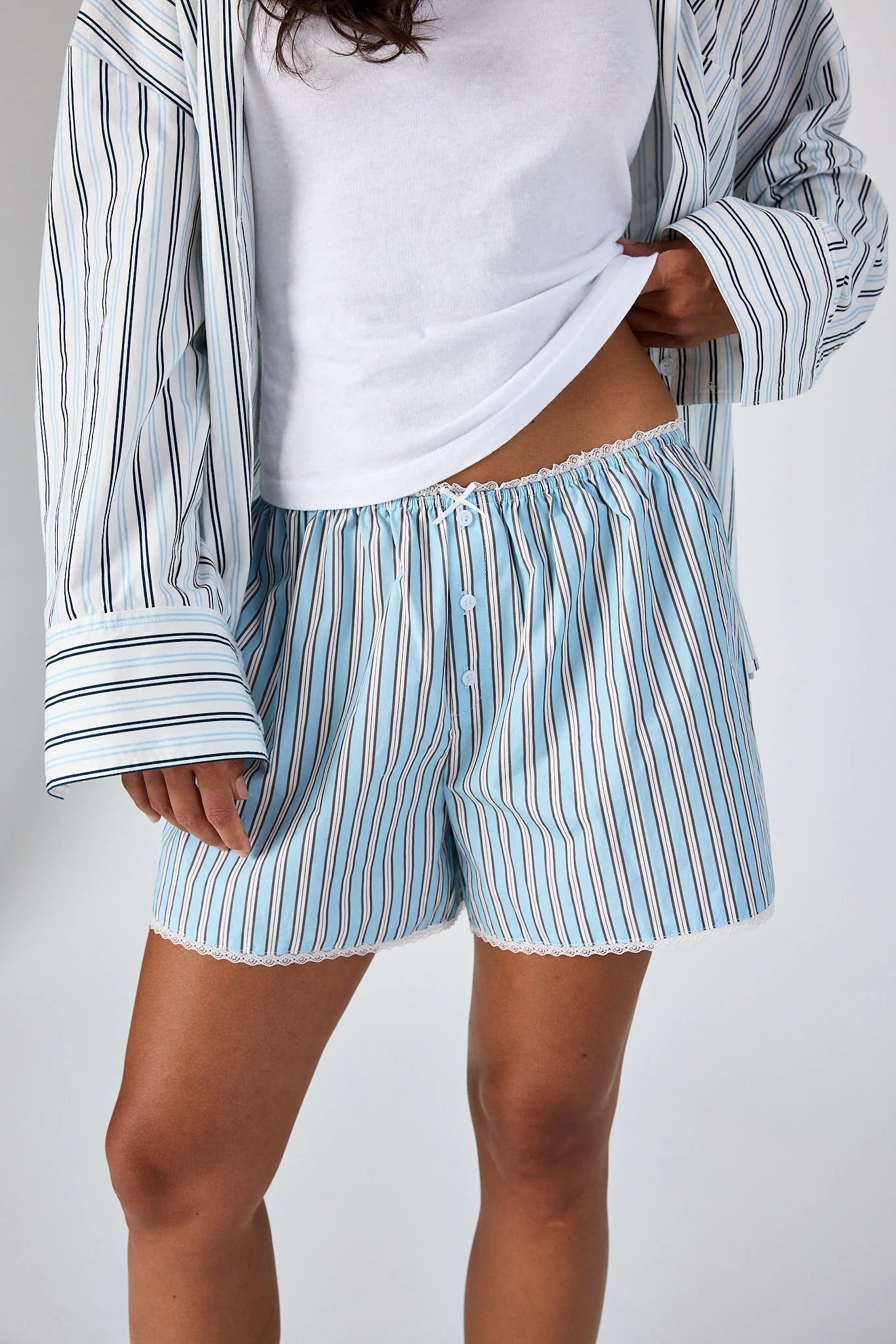 ASHER Luna Short, shorts, lounge shorts, striped shorts, women's clothing