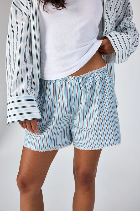 ASHER Luna Short, shorts, lounge shorts, striped shorts, women's clothing
