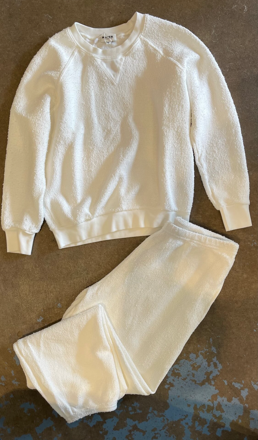 Asher Agnes Sweatpants, boucle 100% cotton fleece sweatpant, sweats, sweatpants, women's clothing