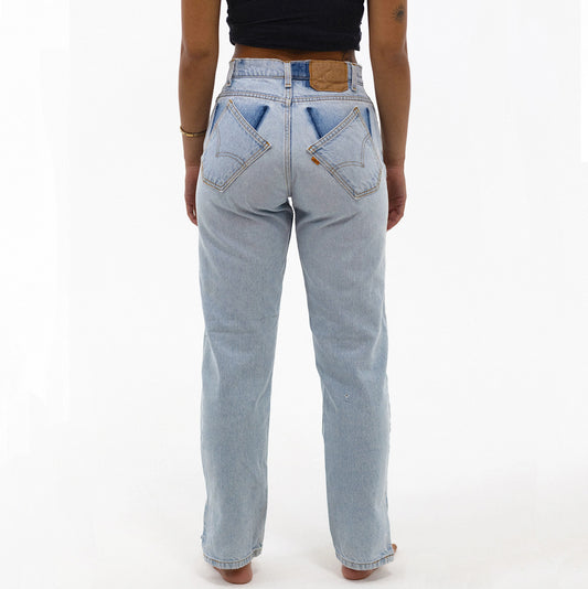 aligrace Allysa Tilted/Split Jean, mid rise denim jeans, vintage levi's, women's clothing