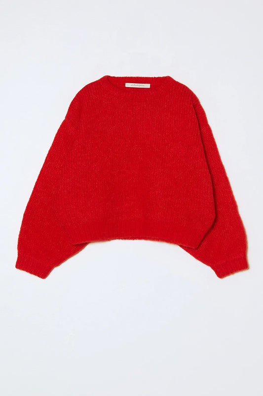 Atelier Delphine Balloon Sleeve Sweater, wool sweater, balloon sleeved sweater, chunky sweater, women's clothing