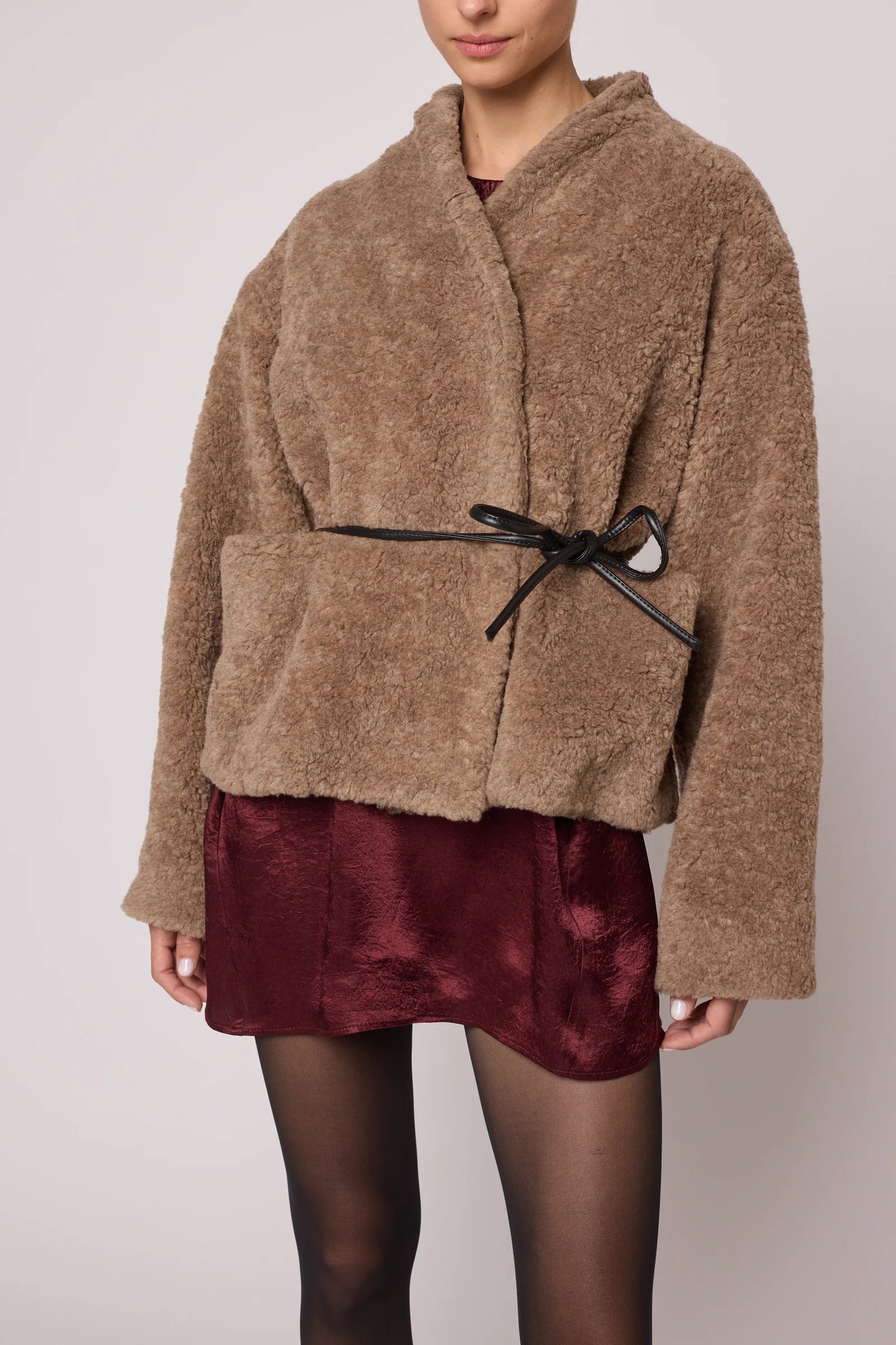 Atelier Delphine Mana Jacket, faux fur coat, jacket, stylish faux fur jacket, women's outerwear