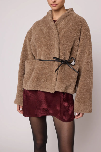 Atelier Delphine Mana Jacket, faux fur coat, jacket, stylish faux fur jacket, women's outerwear