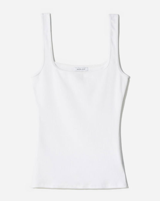 BARELOOM Dawn Tank, tank top, white tank, ribbed tank, women's clothing