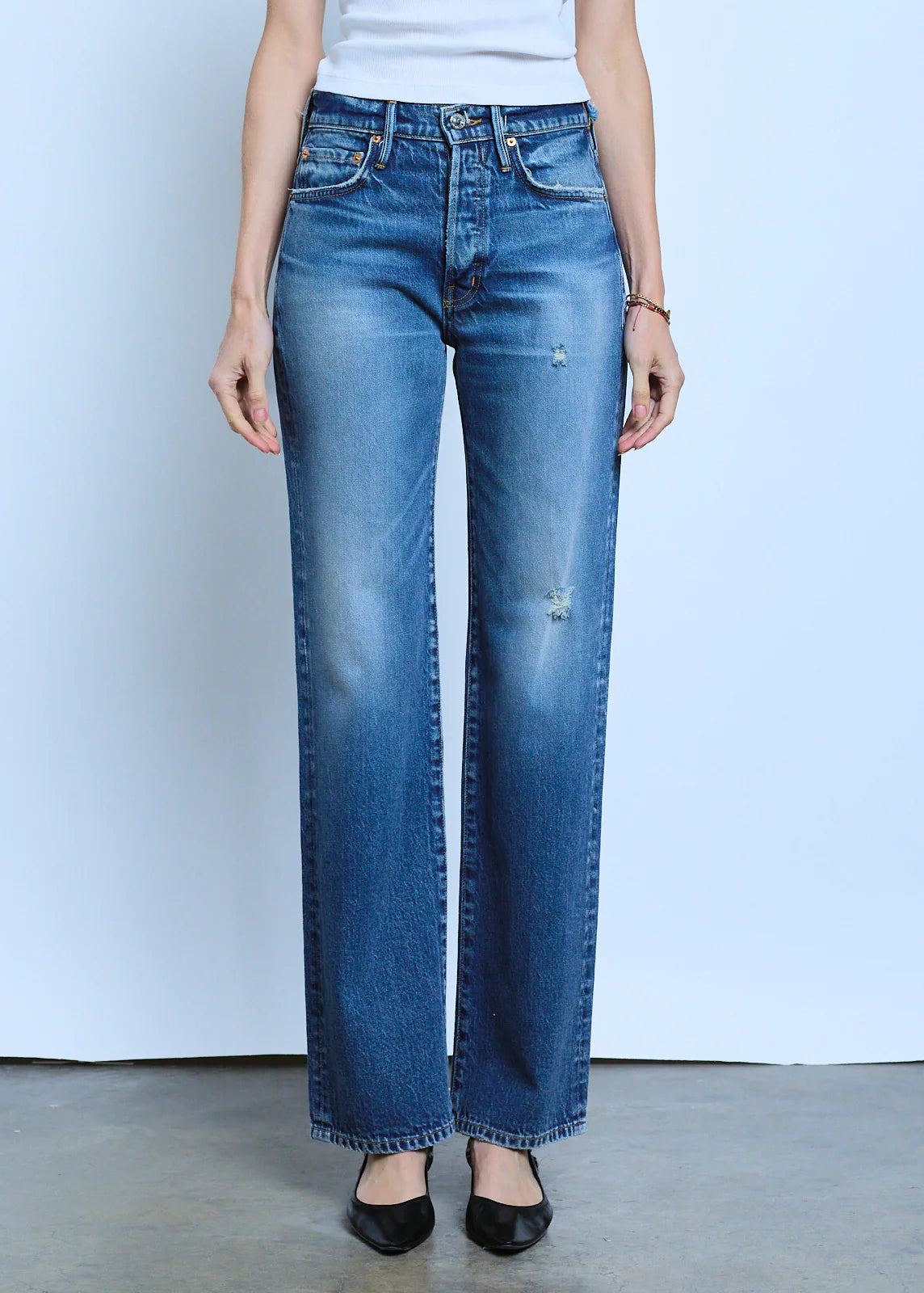 BETRO SIMONE Hayley Relaxed Straight leg denim jeans, denim jeans, jeans. women's clothing