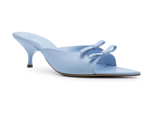 Gia Borghini Blanche, kitten heel sandal, blue sandals, low heel, women's shoes