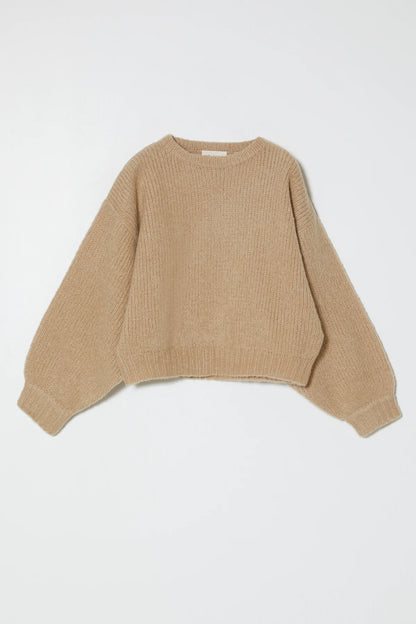 Atelier Delphine Balloon Sleeve Sweater, wool sweater, balloon sleeved sweater, chunky sweater, women's clothing