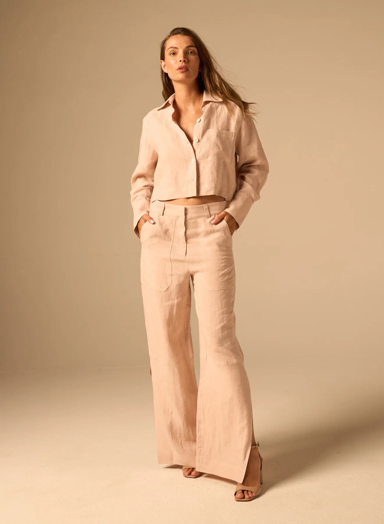 JBQ Bennett Pant, linen pants, matching set, women's clothing