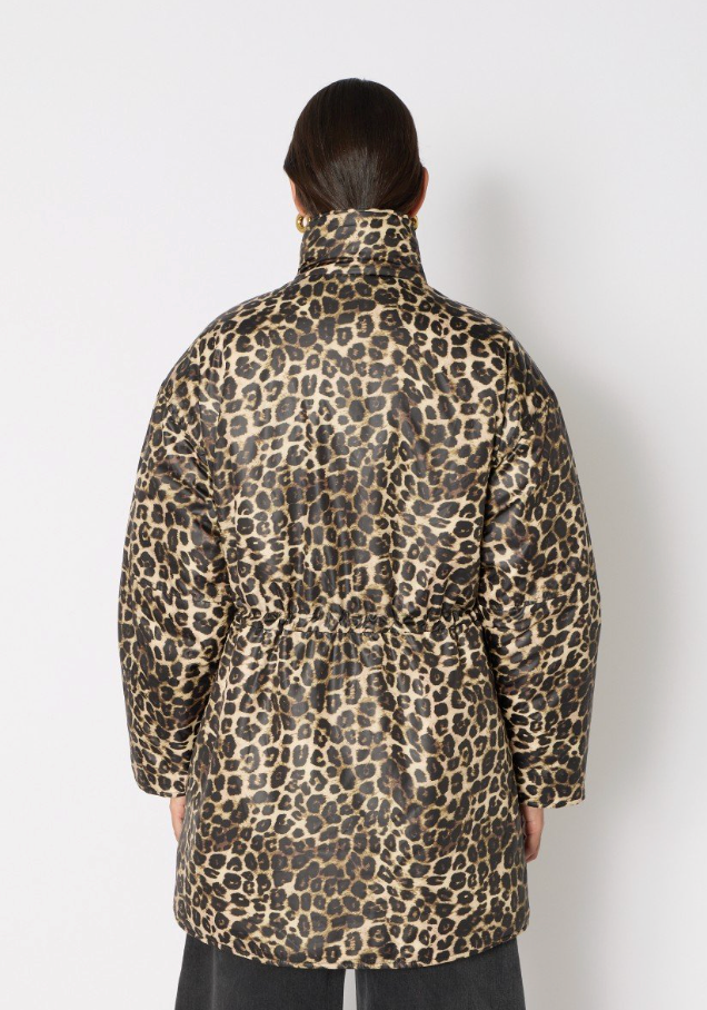 Berenice. Gvoleo Leopard Puffer, jacket, puffer jacket, puffer, leopard print jacket, women's outerwear