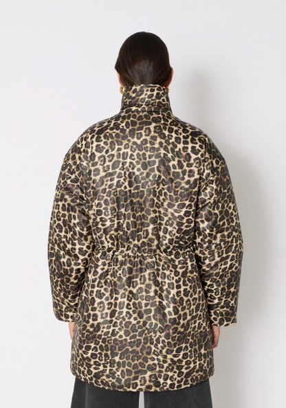 Berenice. Gvoleo Leopard Puffer, jacket, puffer jacket, puffer, leopard print jacket, women's outerwear