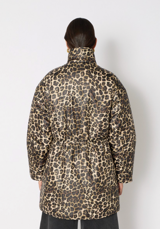 Berenice. Gvoleo Leopard Puffer, jacket, puffer jacket, puffer, leopard print jacket, women's outerwear