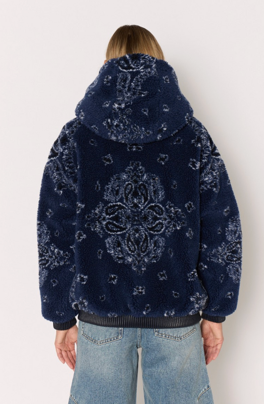 Berenice. Voly Jacket, faux fur coat, jacket, outerwear, bandana print, women's outerwerar