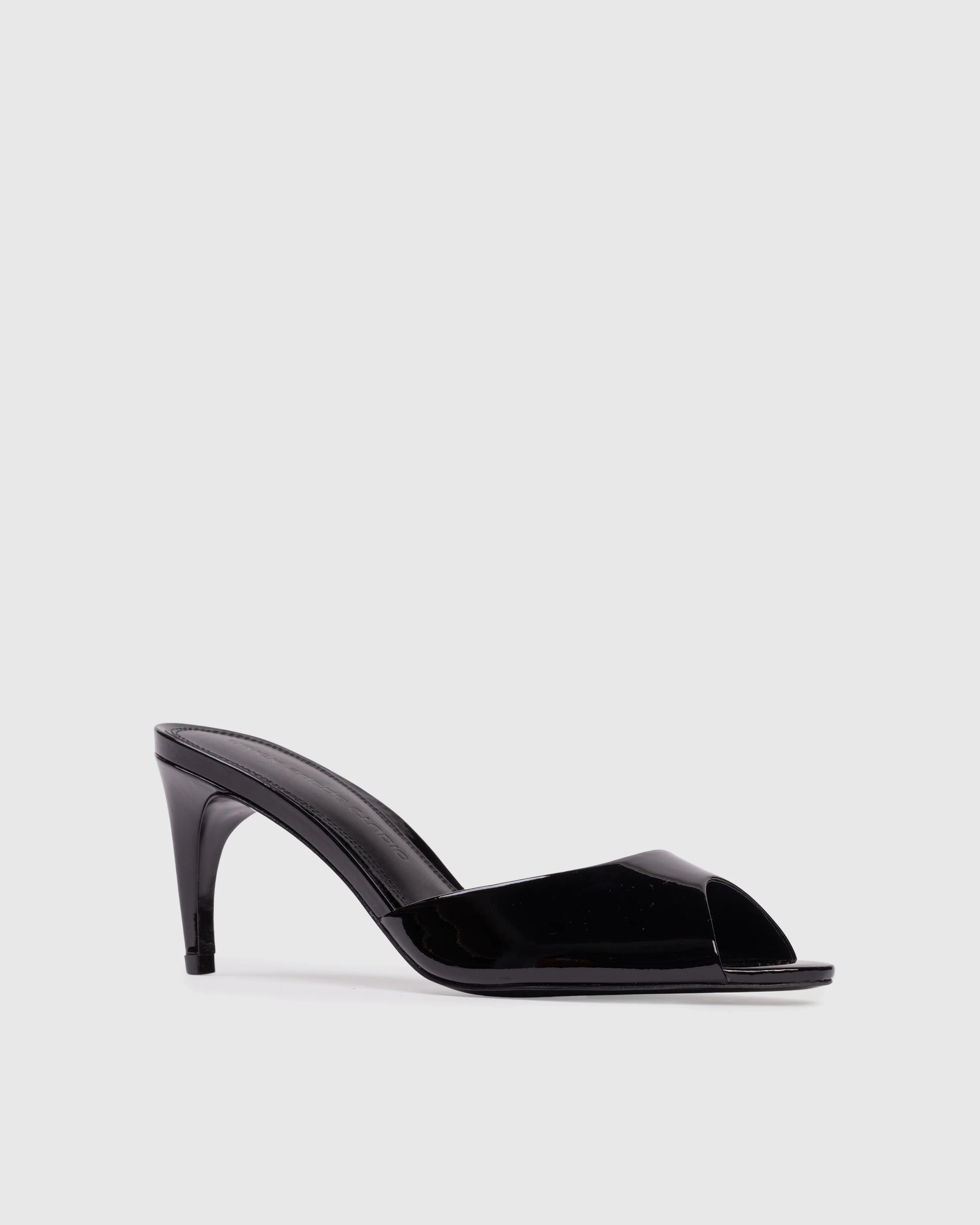 Black Suede Studio Jazz 70 Mule, mule sandal, heels, shoes, slip on heels, women's shoes