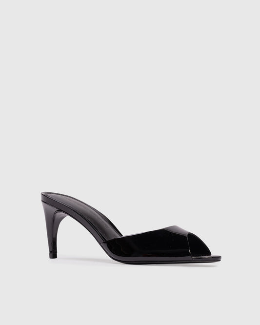Black Suede Studio Jazz 70 Mule, mule sandal, heels, shoes, slip on heels, women's shoes