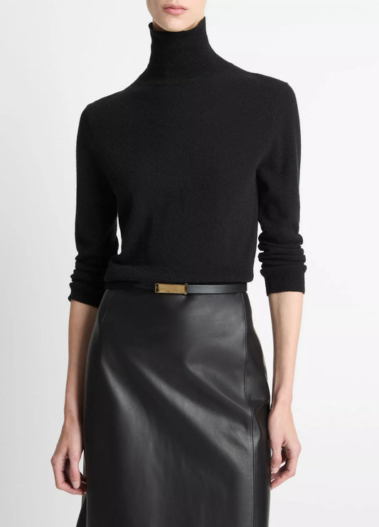 Vince 3/4 Sleeve Mock-Neck Sweater, mock-neck sweater, sweater, cashmere sweater, turtleneck sweater, women's clothing