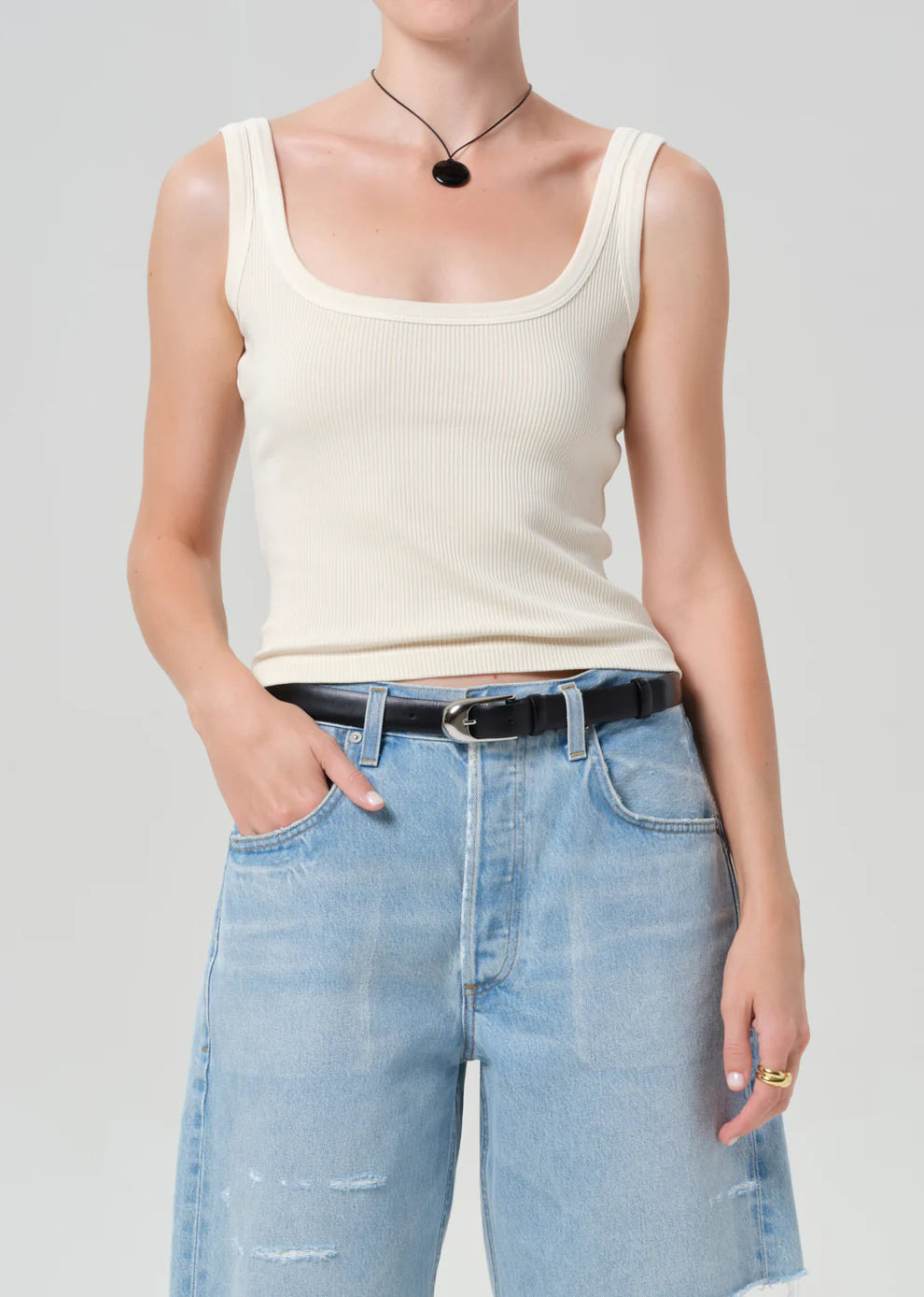 Citizens of Humanity Faye Tank, ribbed knit tank, tank top, tanks, women's clothing