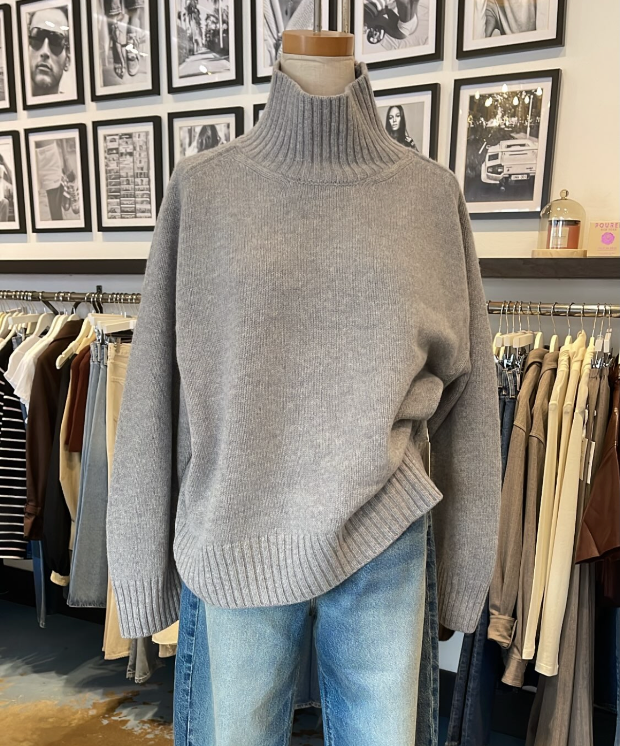 Citizens of Humanity Scout Turtleneck Sweater, chunky turtleneck sweater with ribbed trim, wool cashmere blend, women's clothing