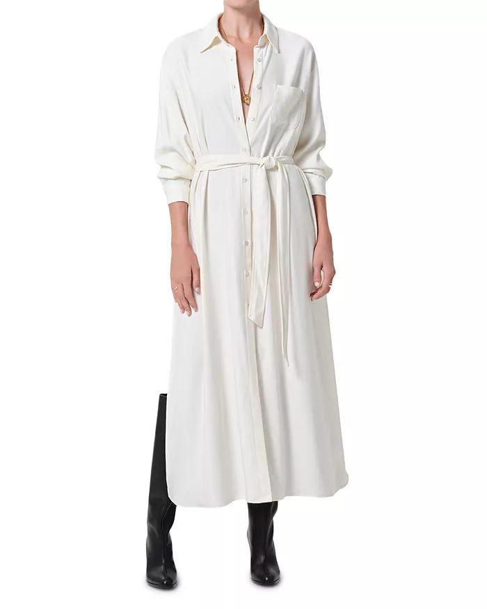 Citizens of Humanity Camillia Shirt Dress, Crafted from Italian twill, it features a clean collared neckline, full button front, and a self-tie waist for a flattering, versatile silhouette, dress, shirt dress, women's clothing