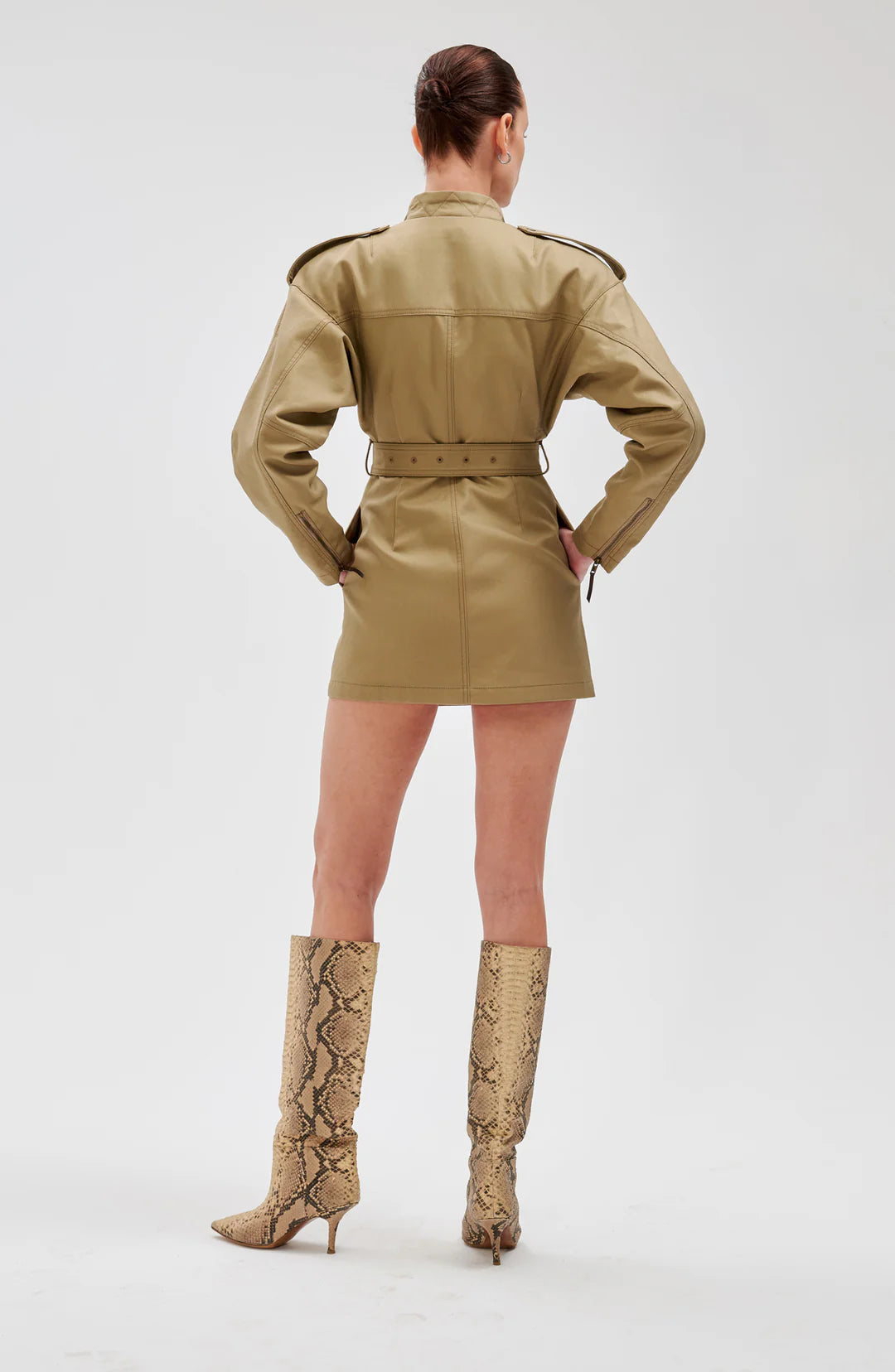 Ronny Kobo Costura Dress, mini dress, jacket dress, belted dress, women's clothing