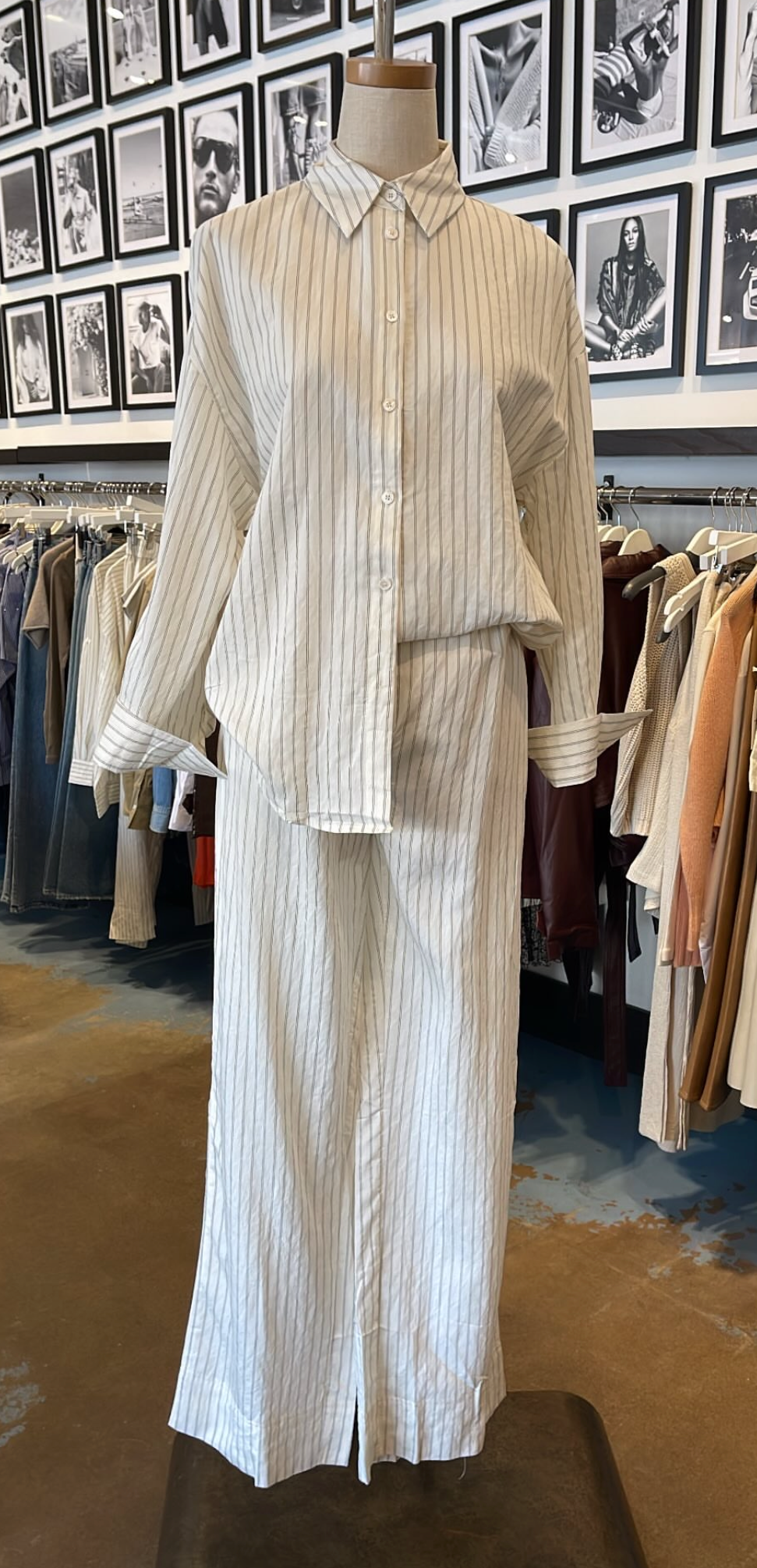 Dèluc Santorini Shirt, button down shirt, striped shirt, long sleeved top, women's clothing