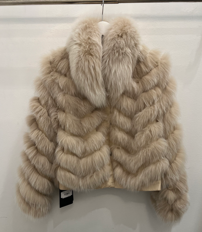 Diomi Design Reversible Fur Bomber Jacket, fur coat, fur jacket, fur bomber, outerwear, women's clothing