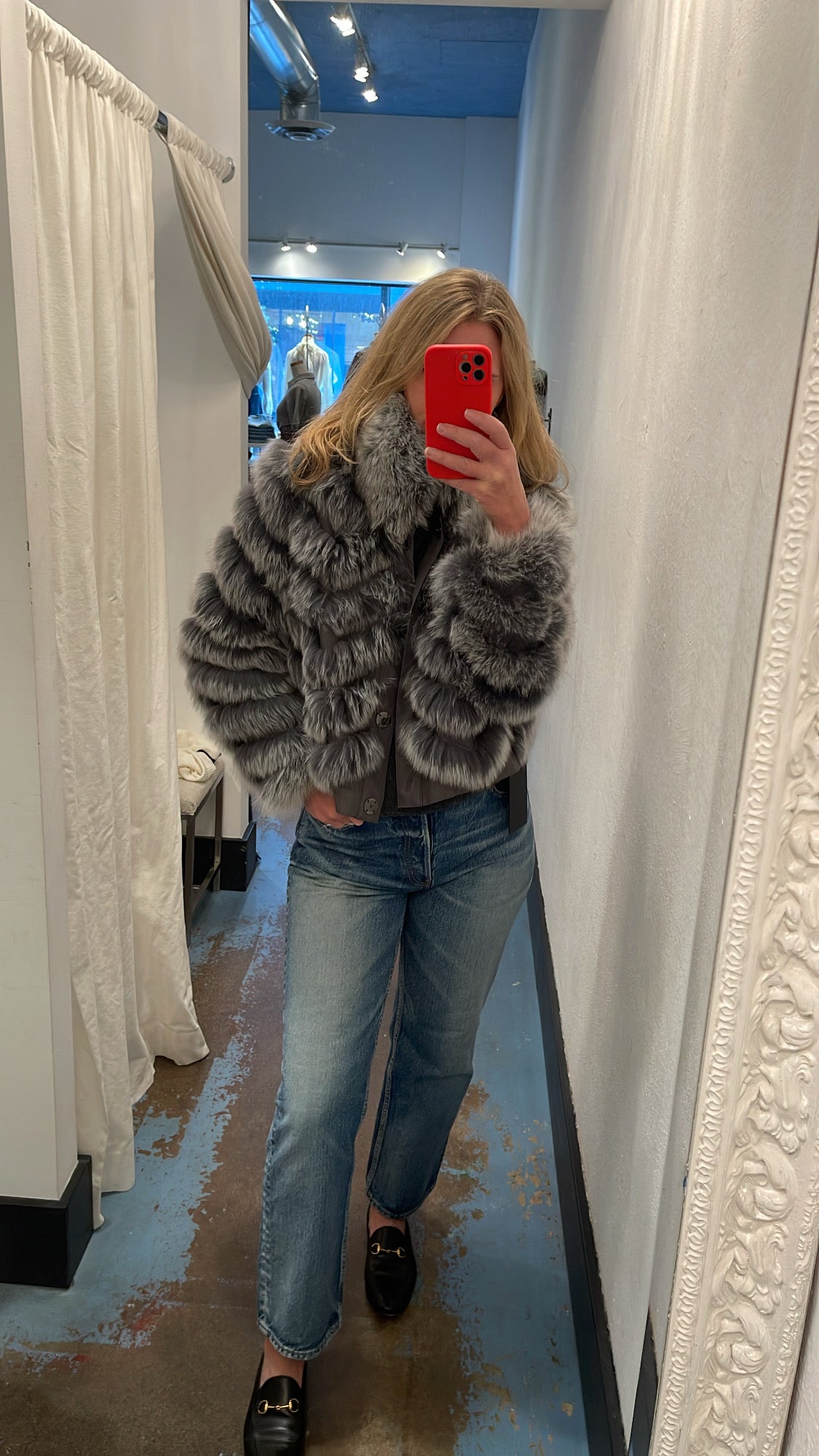 Diomi Design Reversible Fur Bomber Jacket, fur coat, fur jacket, fur bomber, outerwear, women's clothing