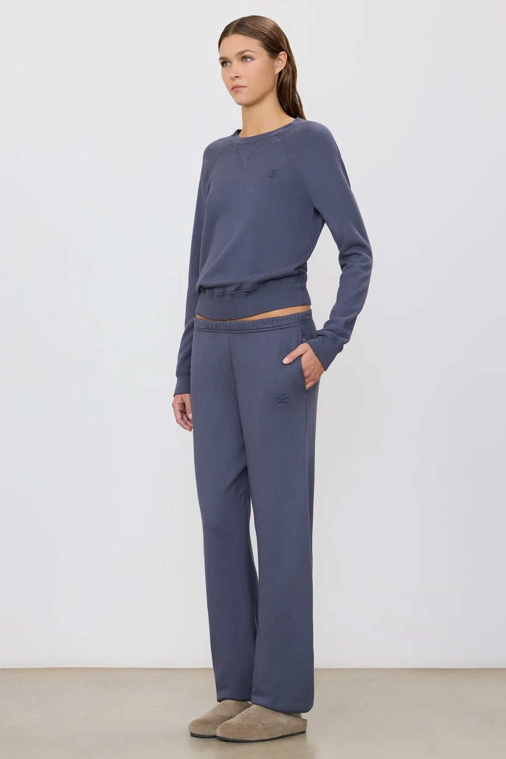 ÉTERNE Boyfriend Pocket Sweatpant, sweatpants, terry sweats, women's clothing